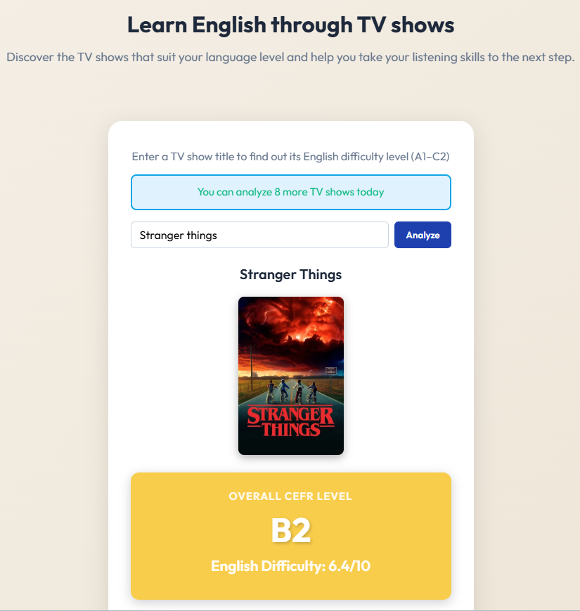 Stranger Things TV Show Analysis Example
